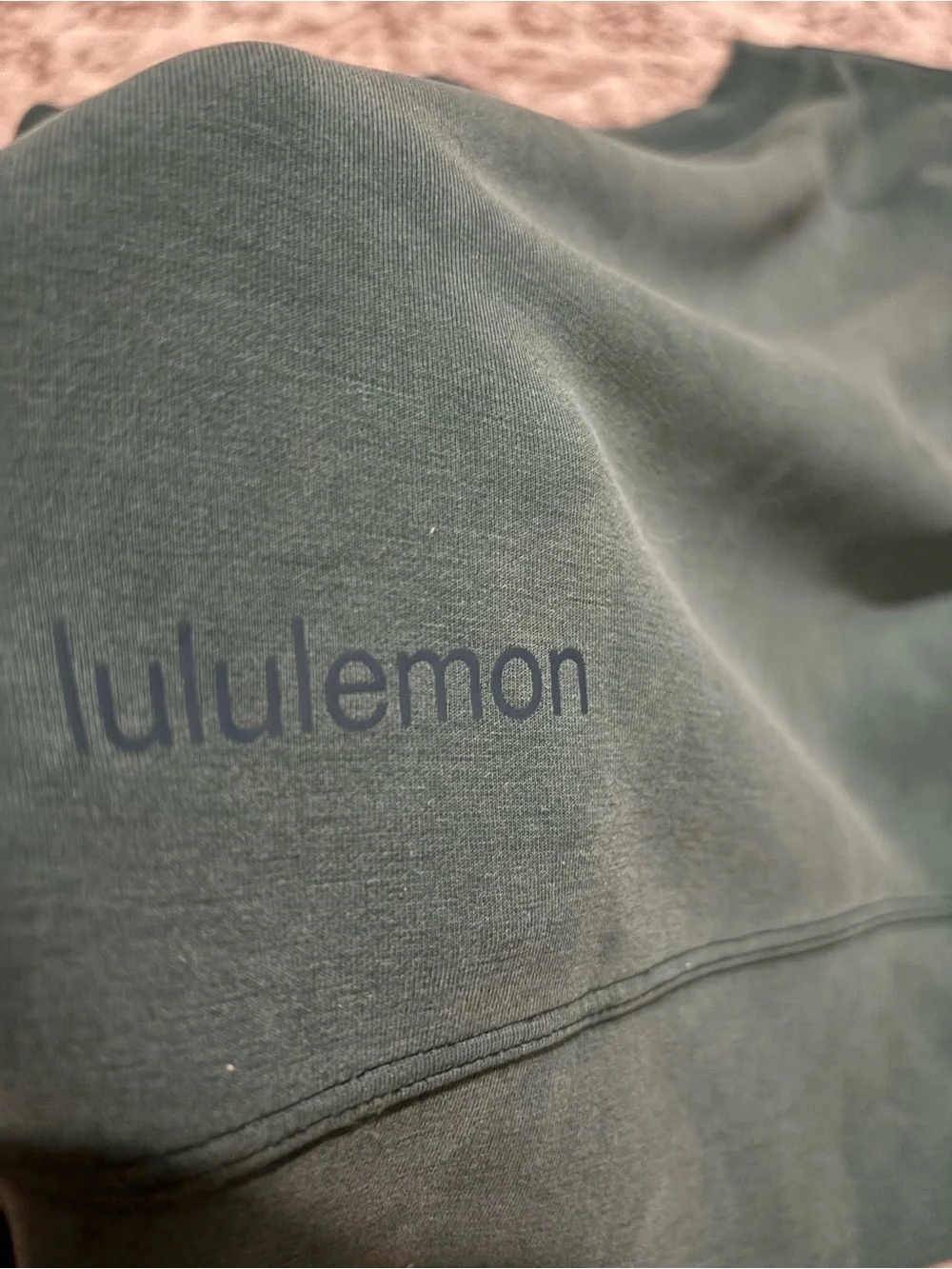 🐬Lululemon Softstreme Perfectly Oversized Cropped Crew in Storm Teal Sweatshirt